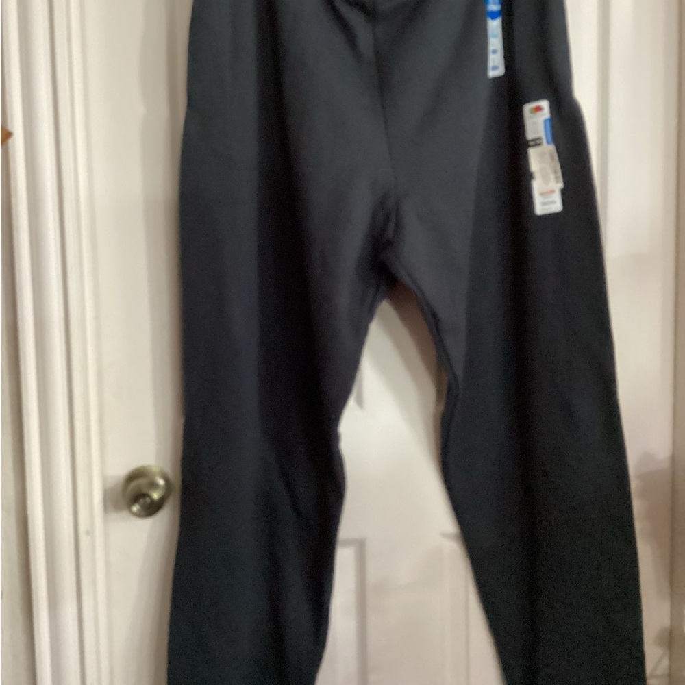 New mens Fruit of the Loom Black Athletic Pants 3XL